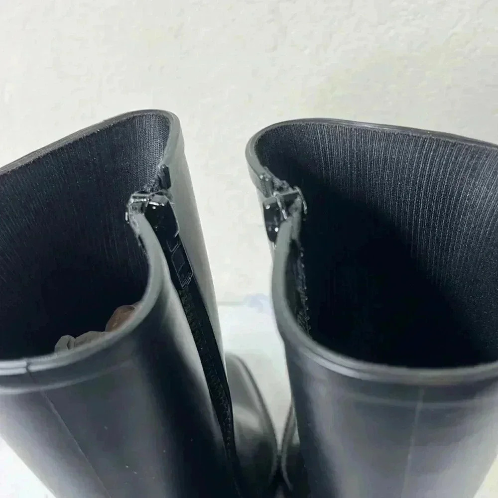 INC International Concepts Black Rain Boots - Picture 13 of 14
